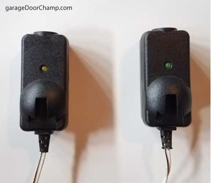 chamberlain garage door opener up and down arrows flashing