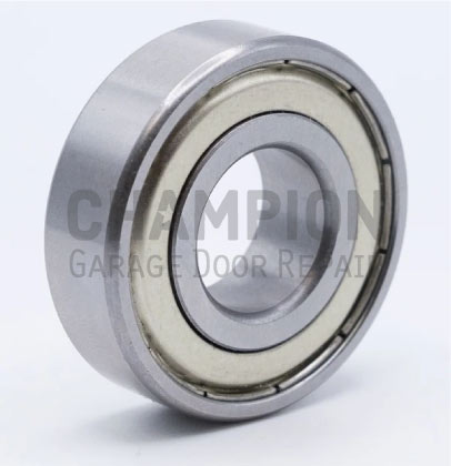 Shielded garage door roller bearing