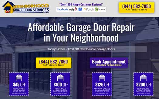 Neighborhood Garage Door Repair Service