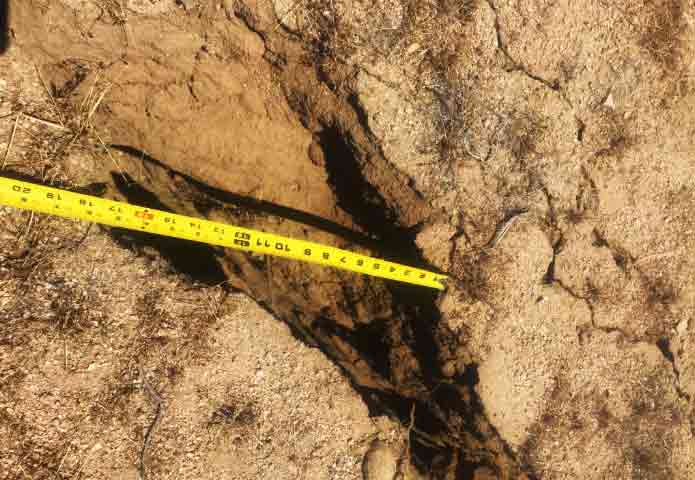 18" surface offset from the 2019 California Earthquakes