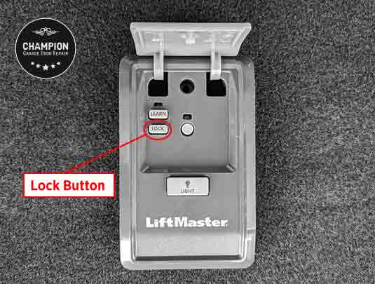 Garage Door Lock Button