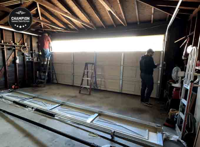 Garage Door Repair Project in Orange County