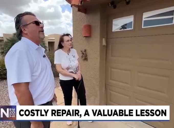 Garage Door Repair Nearly Drains Arizona Senior Savings - AZfamily