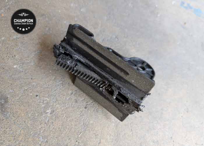 Broken Garage Door Opener Trolley