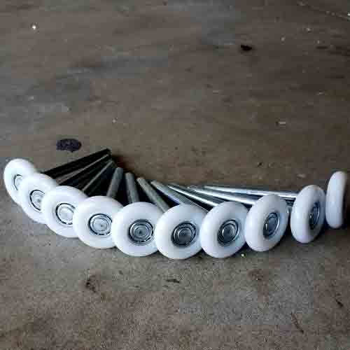 ball bearing garage door rollers used for a smoother and quieter operation