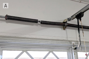 Broken garage door spring repair in Huntington Beach