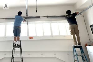 Garage door spring replacement