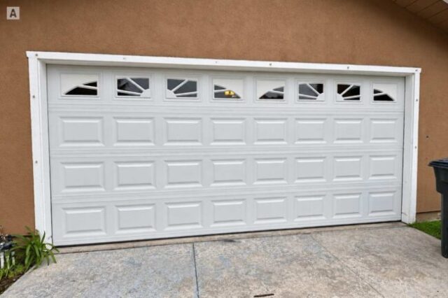 Garage door closed after emergency repair